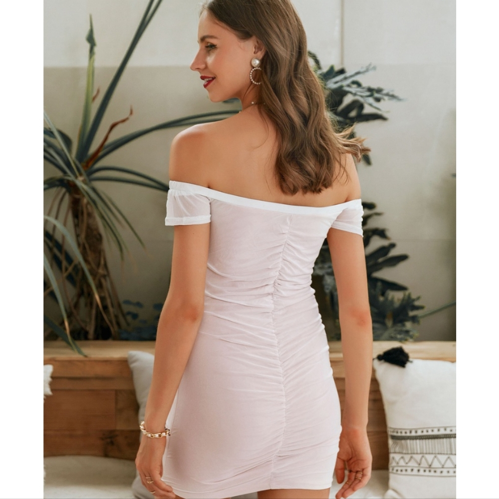 Mini Ruched Dress - Picture 4 of 9